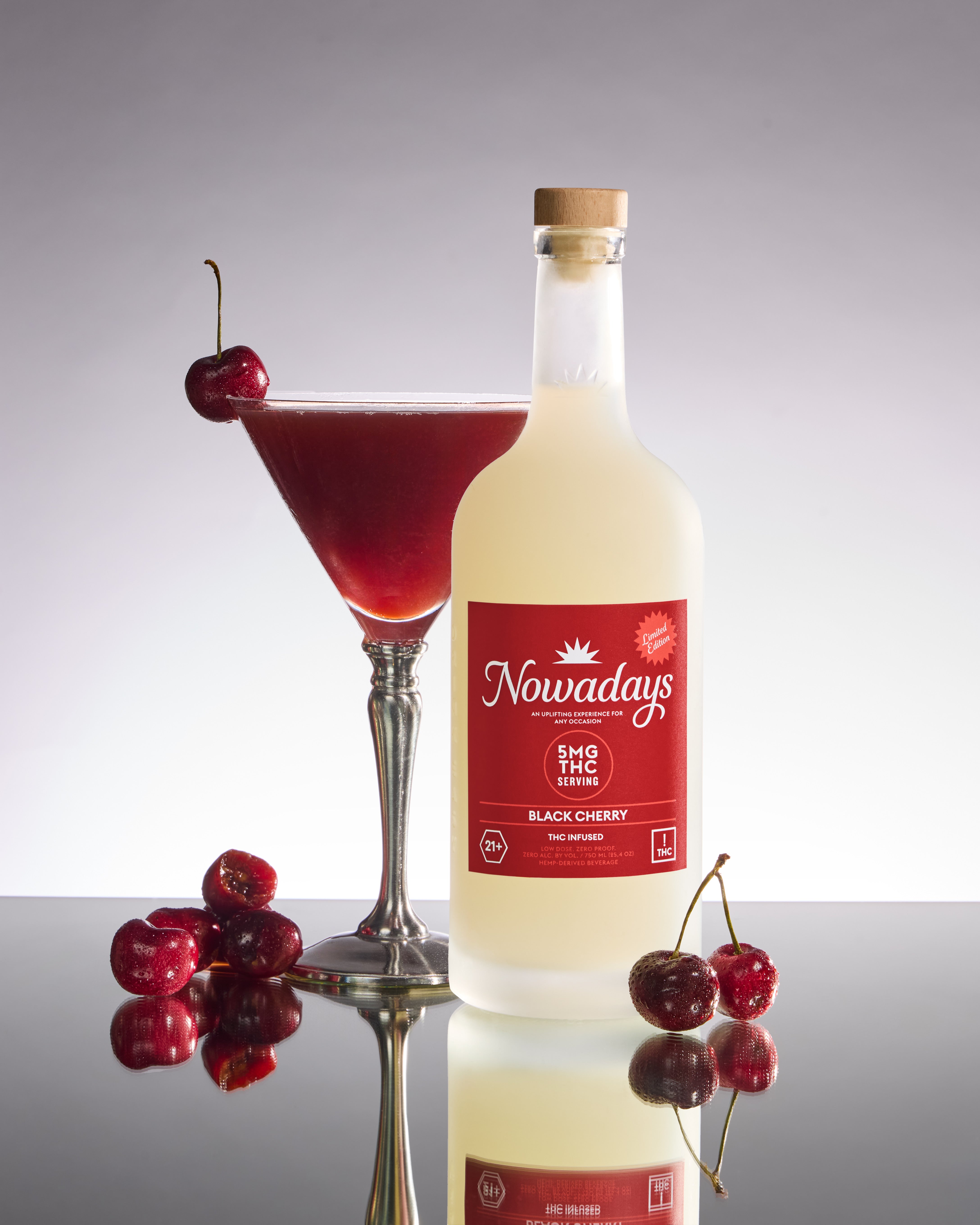 Black Cherry Low Dose: Premium 5mg THC Drink | Limited