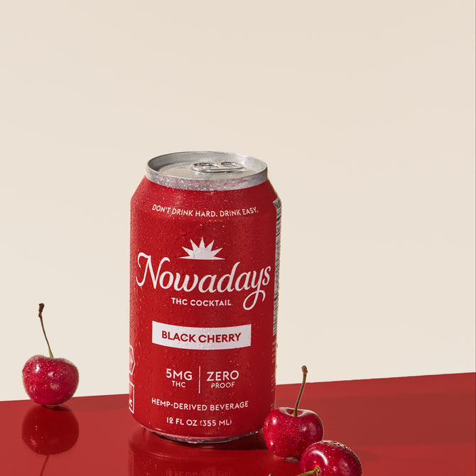 Black Cherry THC Canned Cocktails | Limited Availability | Nowadays